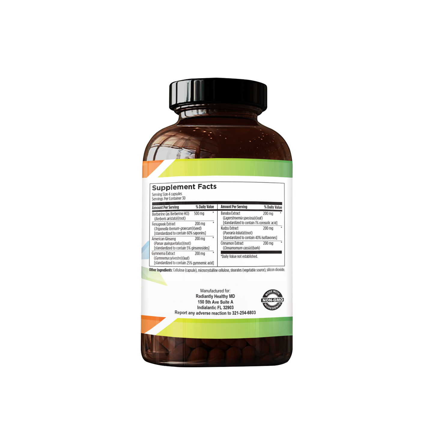 RHMD GlucoSupport 120 Vegetarian Capsules