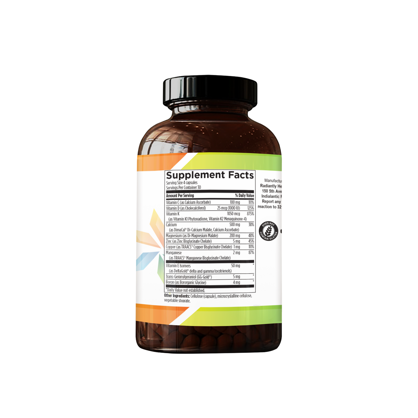 RHMD Bone Support Supplement | Calcium Malate, Magnesium+ Vit D