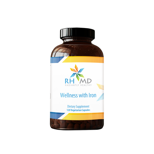 RHMD Wellness with Iron Dietary Supplement, 1000 IU Vitamin D, Immune Support