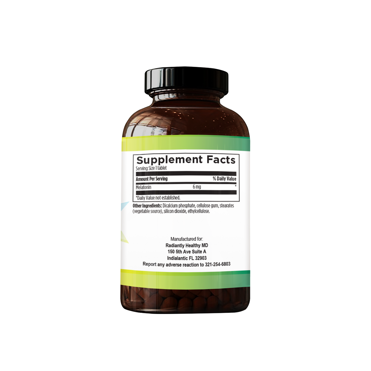 RHMD ZZZ Max Melatonin 6mg Supplement for Sleep Support