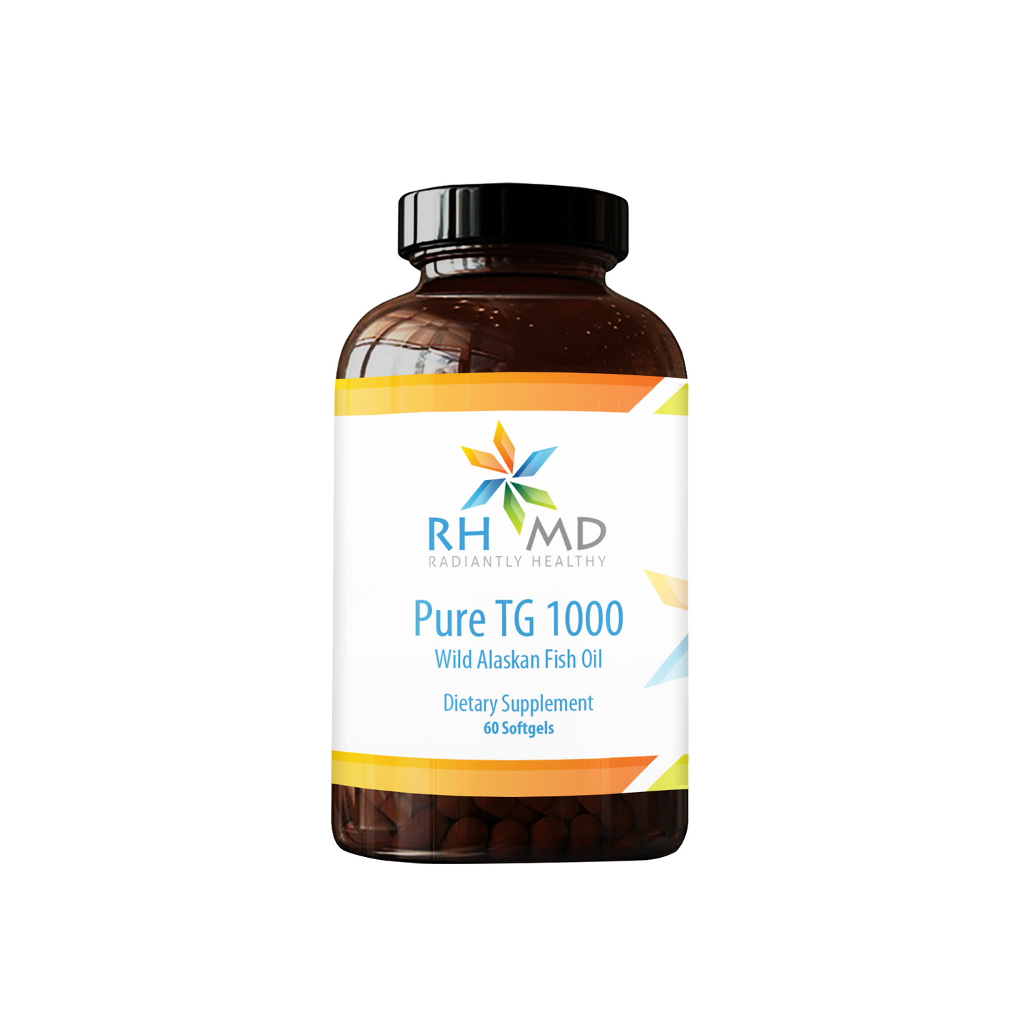 RHMD Pure TG 1000 Wild Alaskan Fish Oil 60 Softgels