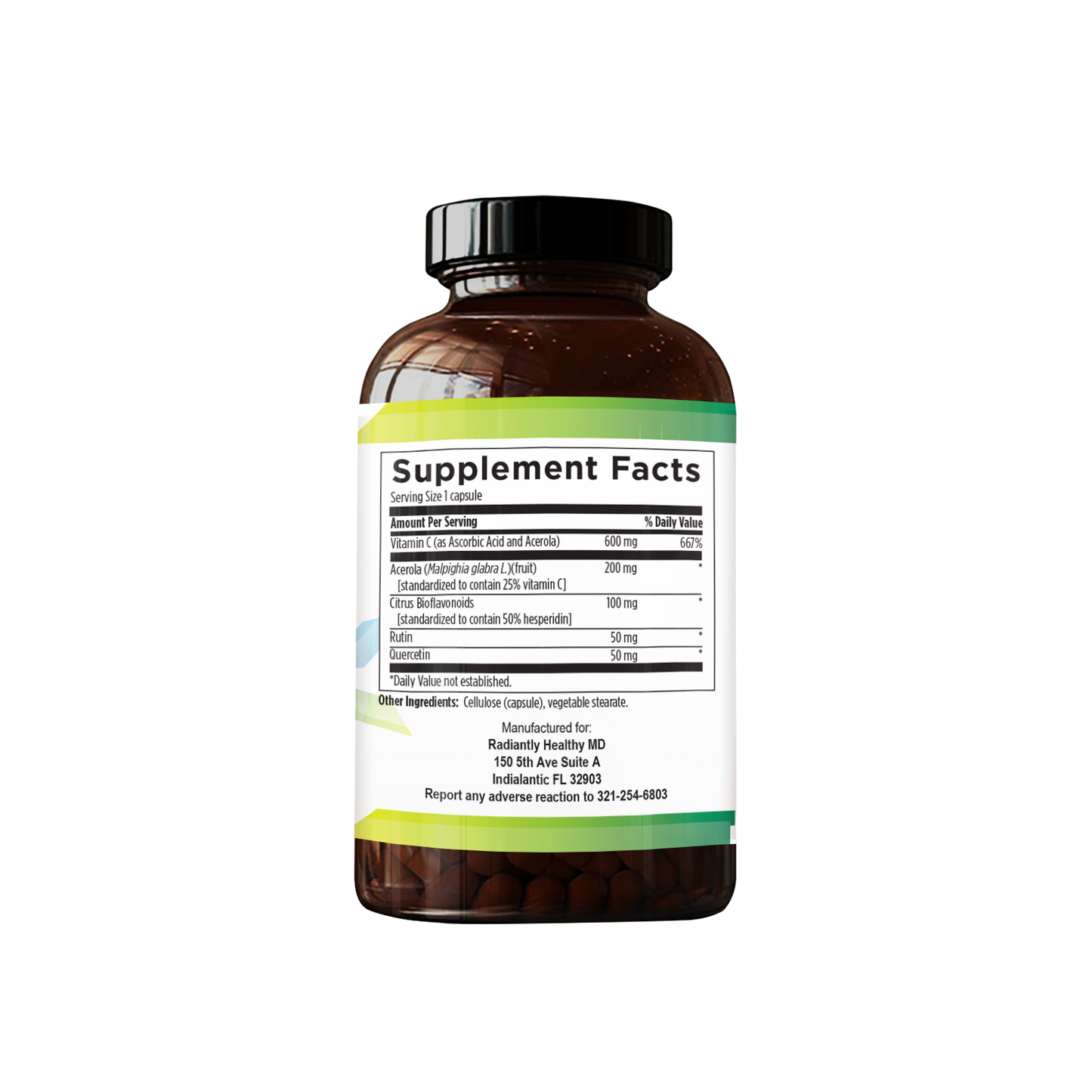 RHMD BioC Plus Vitamin C + Bioflavonoid Capsules + Acerola Fruit
