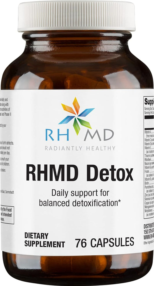 RHMD Detox - Daily Balanced detoxification Support with Methylated B12 & Folate