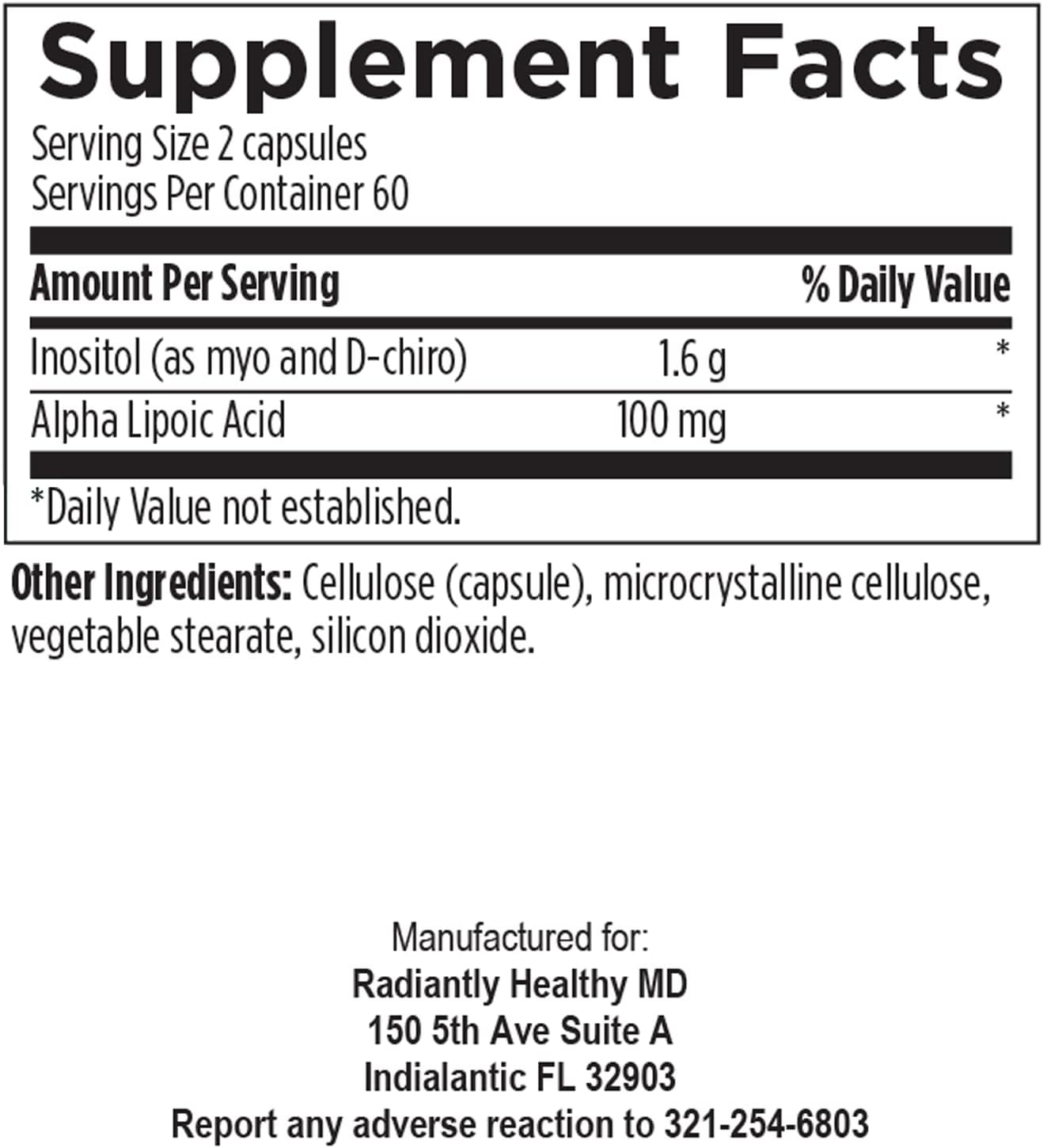 RHMD Gluco Wellness - Stabilized Blood Sugar - Vegan, Non-GMO