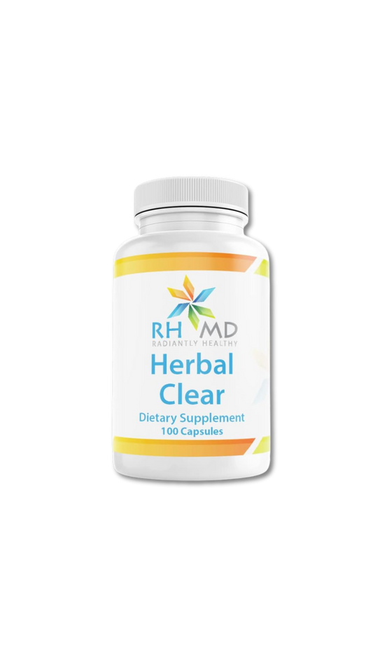 RHMD Herbal Clear 100 Capsules - Probiotics + Botanicals Supplement