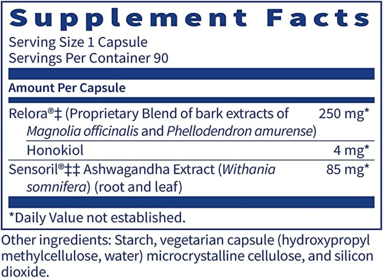 RHMD Serenity Herbal Stress Response Support Formula w/ Honokiol & Ashwagandha
